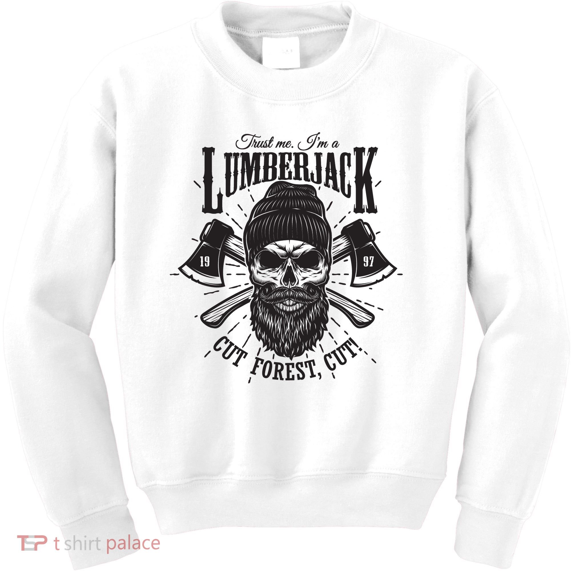 Hipster Lumberjack Kids Sweatshirt