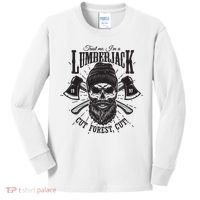 Hipster Lumberjack Kids Long Sleeve Shirt thumb 0