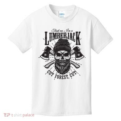 Hipster Lumberjack Kids T-Shirt