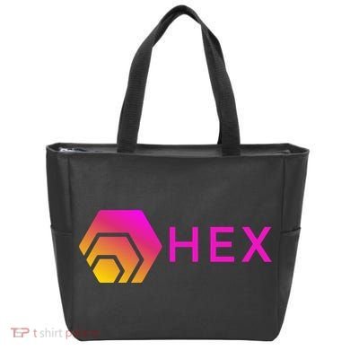 Hex Logo, Hex DeFi, Hex Blockchain, Hex Network, Hex Crypto Tote Bag