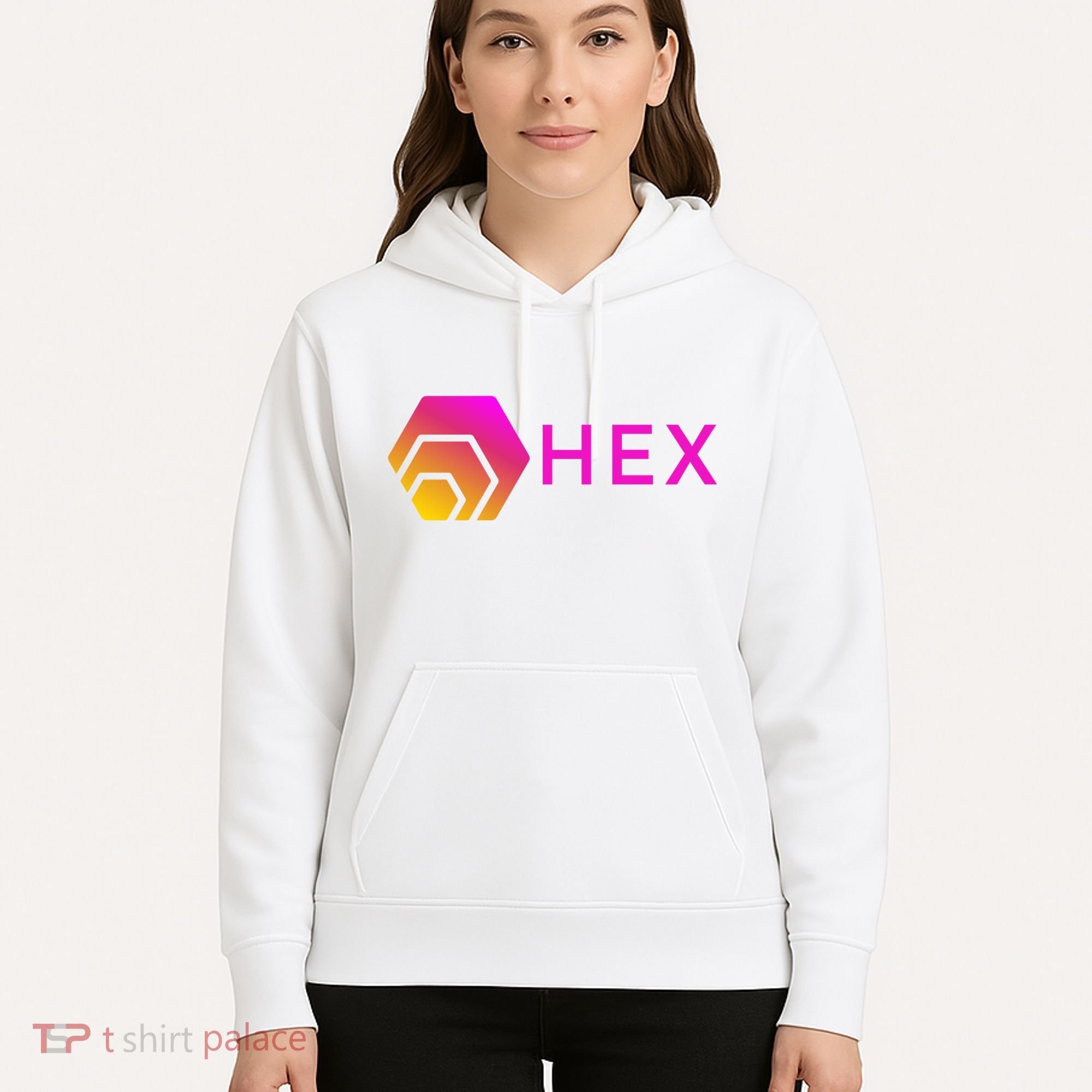 Hex Logo, Hex DeFi, Hex Blockchain, Hex Network, Hex Crypto Hoodie