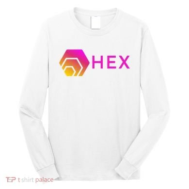 Hex Logo, Hex DeFi, Hex Blockchain, Hex Network, Hex Crypto Long Sleeve Shirt