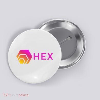 Hex Logo, Hex DeFi, Hex Blockchain, Hex Network, Hex Crypto Button