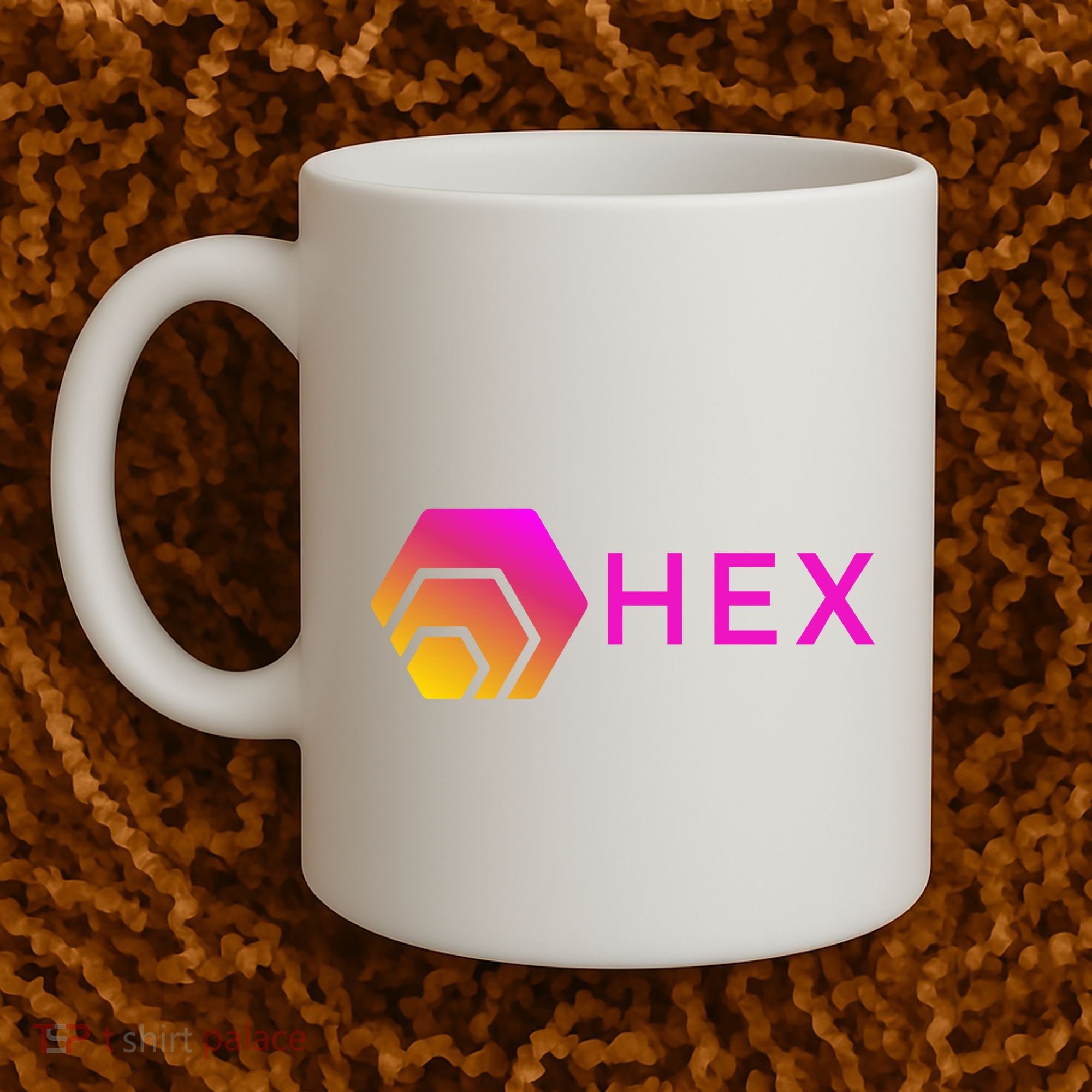 Hex Logo, Hex DeFi, Hex Blockchain, Hex Network, Hex Crypto Coffee Mug
