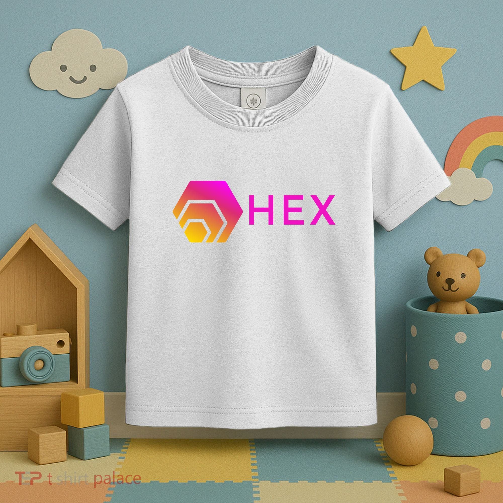 Hex Logo, Hex DeFi, Hex Blockchain, Hex Network, Hex Crypto Toddler T-Shirt
