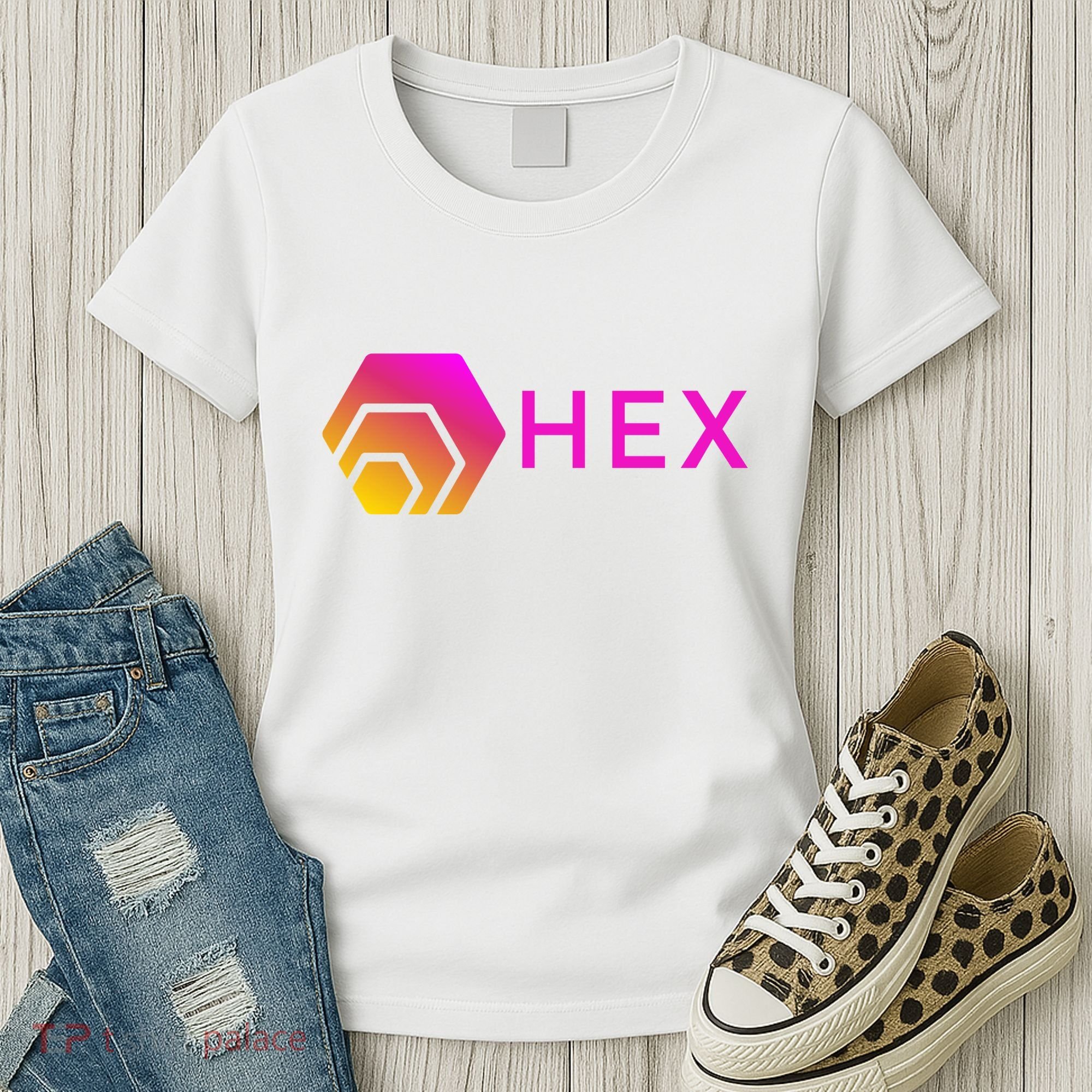 Hex Logo, Hex DeFi, Hex Blockchain, Hex Network, Hex Crypto Women's T-Shirt