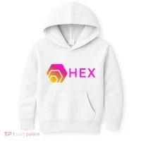 Hex Logo, Hex DeFi, Hex Blockchain, Hex Network, Hex Crypto Kids Hoodie thumb 0