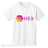 Hex Logo, Hex DeFi, Hex Blockchain, Hex Network, Hex Crypto Kids T-Shirt thumb 0