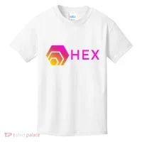 Hex Logo, Hex DeFi, Hex Blockchain, Hex Network, Hex Crypto Kids T-Shirt thumb 0