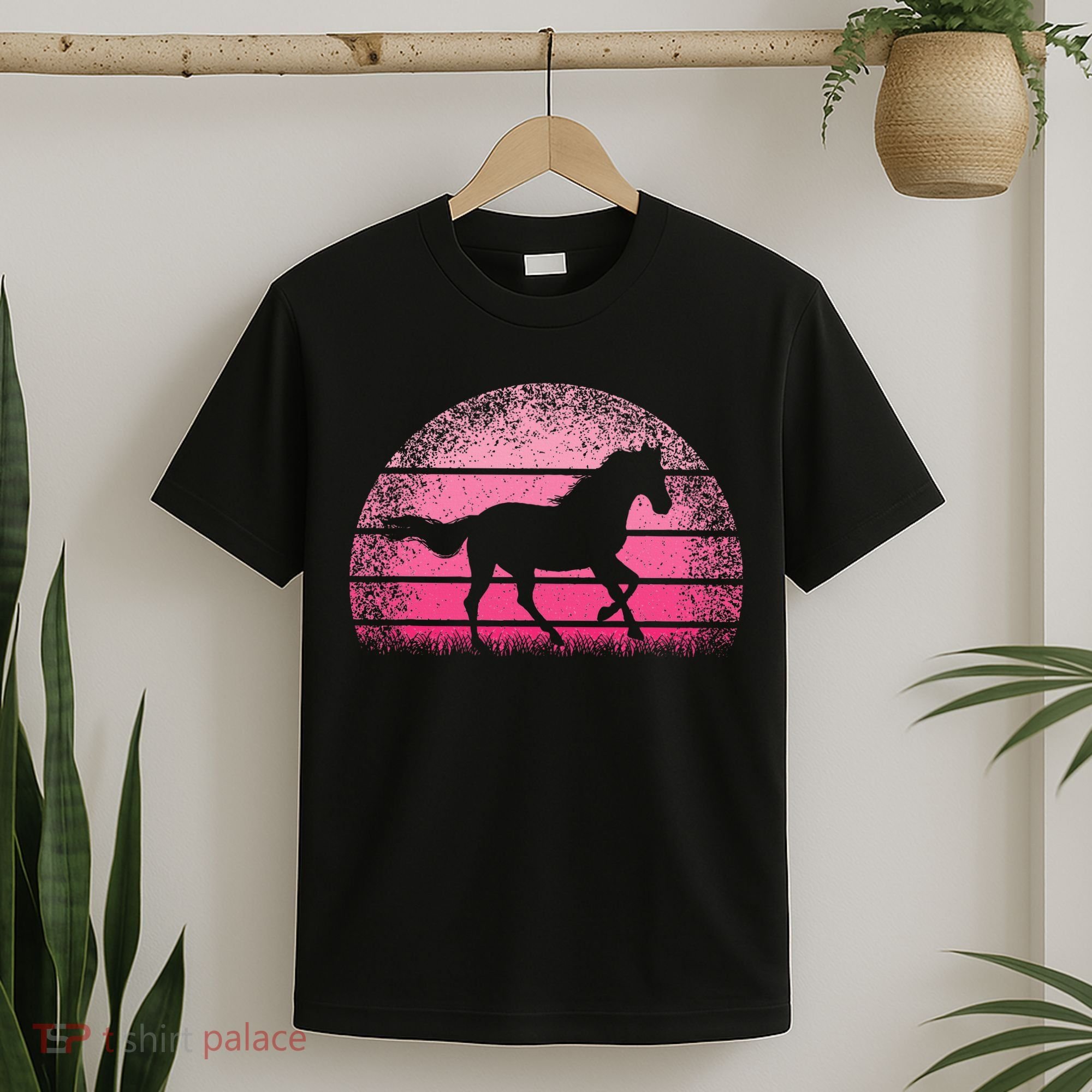 Horse Lover Horseback Riding Cowgirl Pink Western T-Shirt