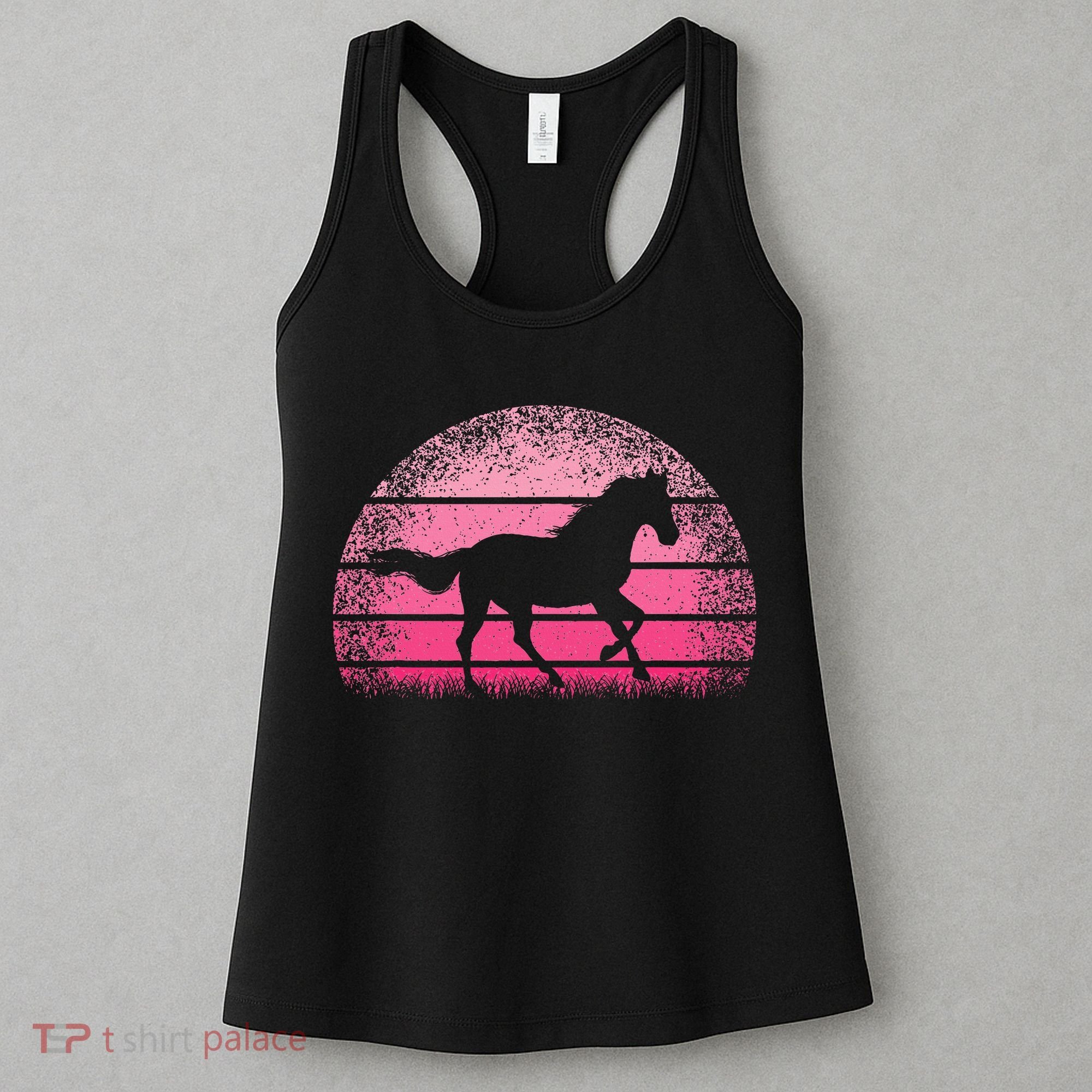 Horse Lover Horseback Riding Cowgirl Pink Western Women's Tank Top