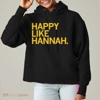 Happy Like Hannah Ladies Heavyweight Boxy Pullover Hoodie thumb 0