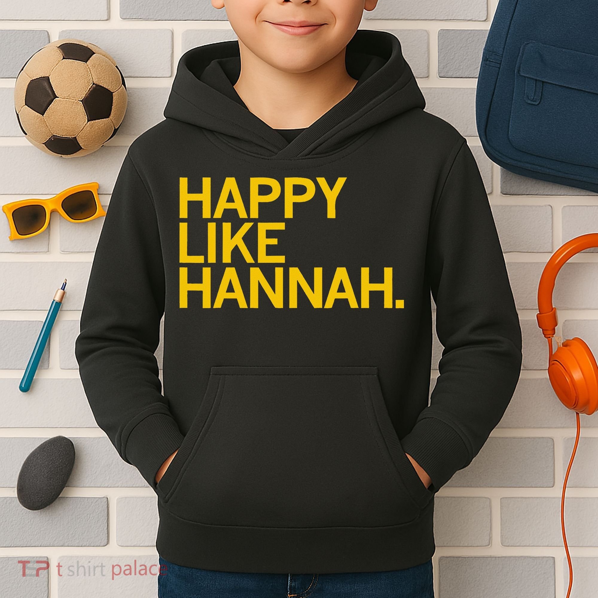 Happy Like Hannah Kids Hoodie