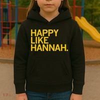 Happy Like Hannah Kids Hoodie thumb 3