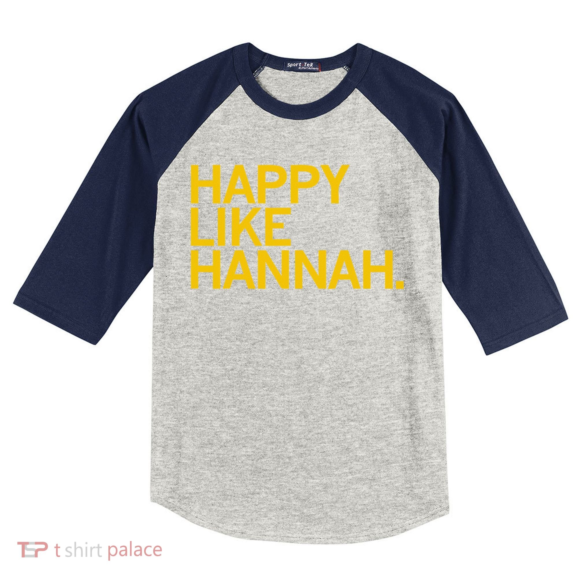 Happy Like Hannah Kids Colorblock Raglan Jersey