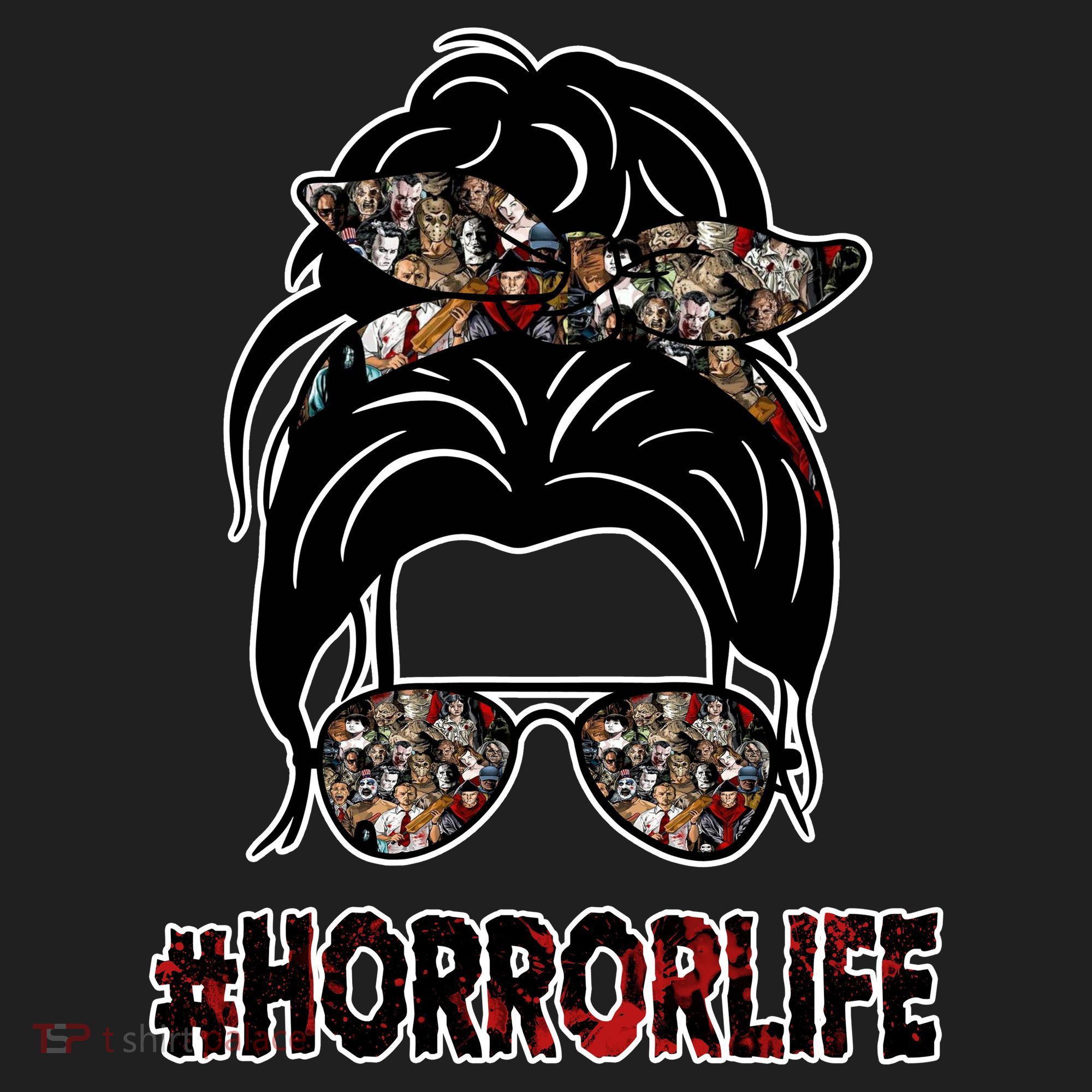 Horror Life Halloween Lover Hair Bun Women's Sweatshirt