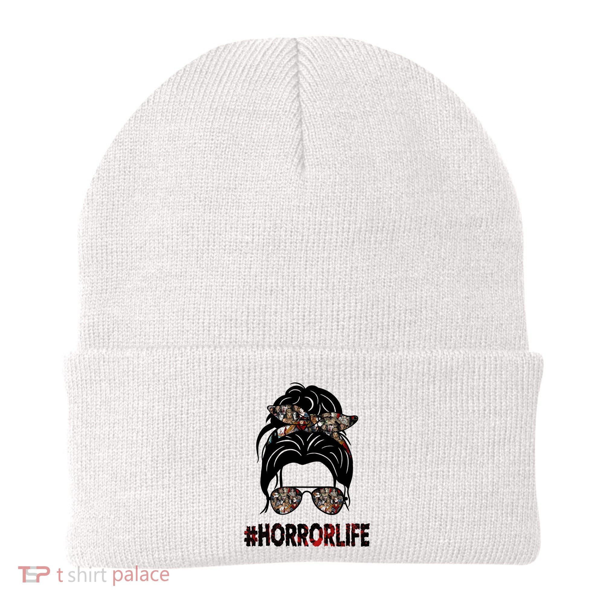 Horror Life Halloween Lover Hair Bun Beanie