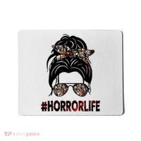 Horror Life Halloween Lover Hair Bun Mousepad thumb 0
