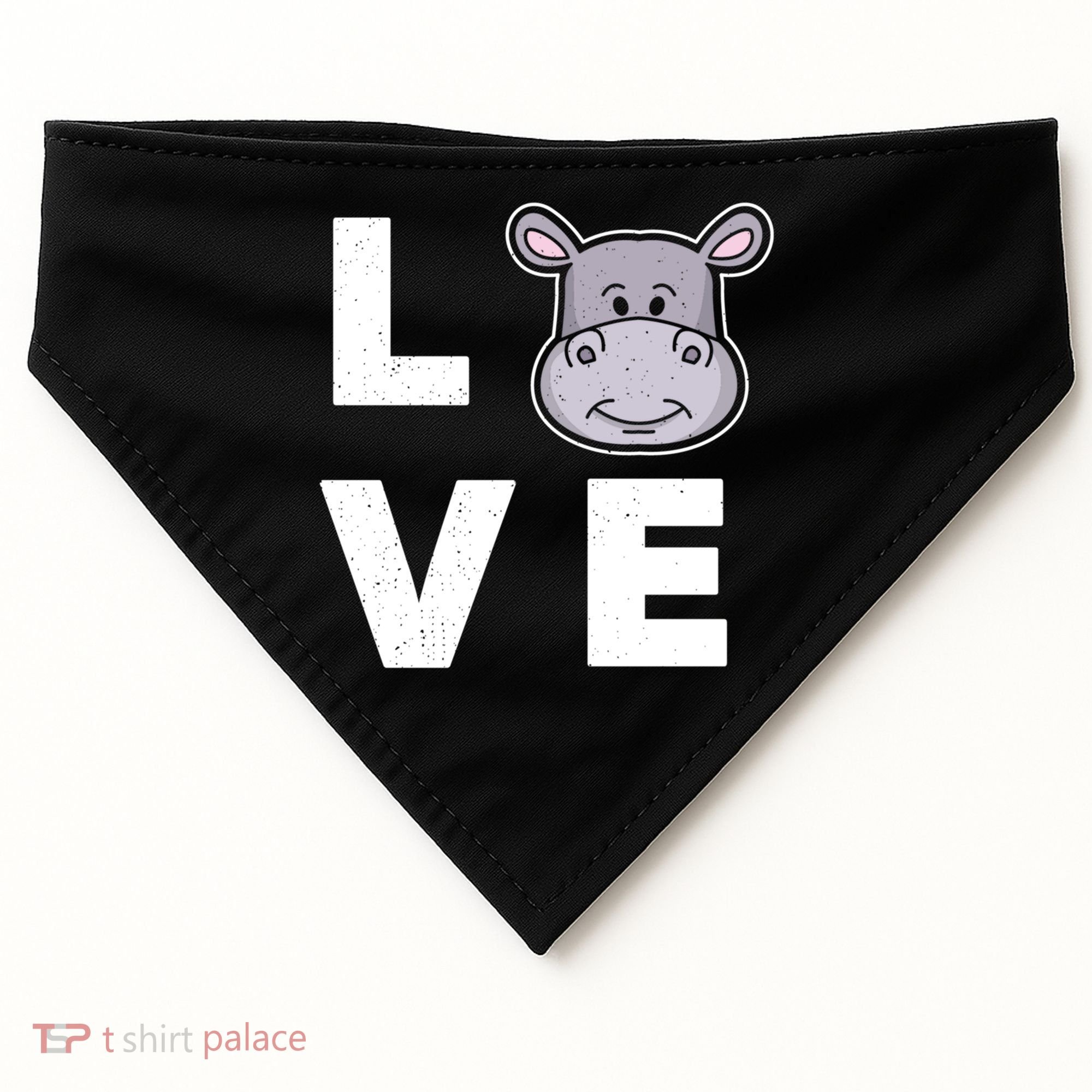 Hippo Lovers Hippopotamus Gift Funny Hippo Gift USA-Made Doggie Bandana