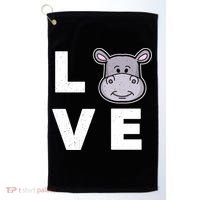 Hippo Lovers Hippopotamus Gift Funny Hippo Gift Golf Towel thumb 0