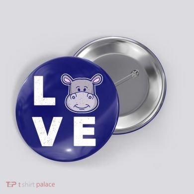Hippo Lovers Hippopotamus Gift Funny Hippo Gift Button