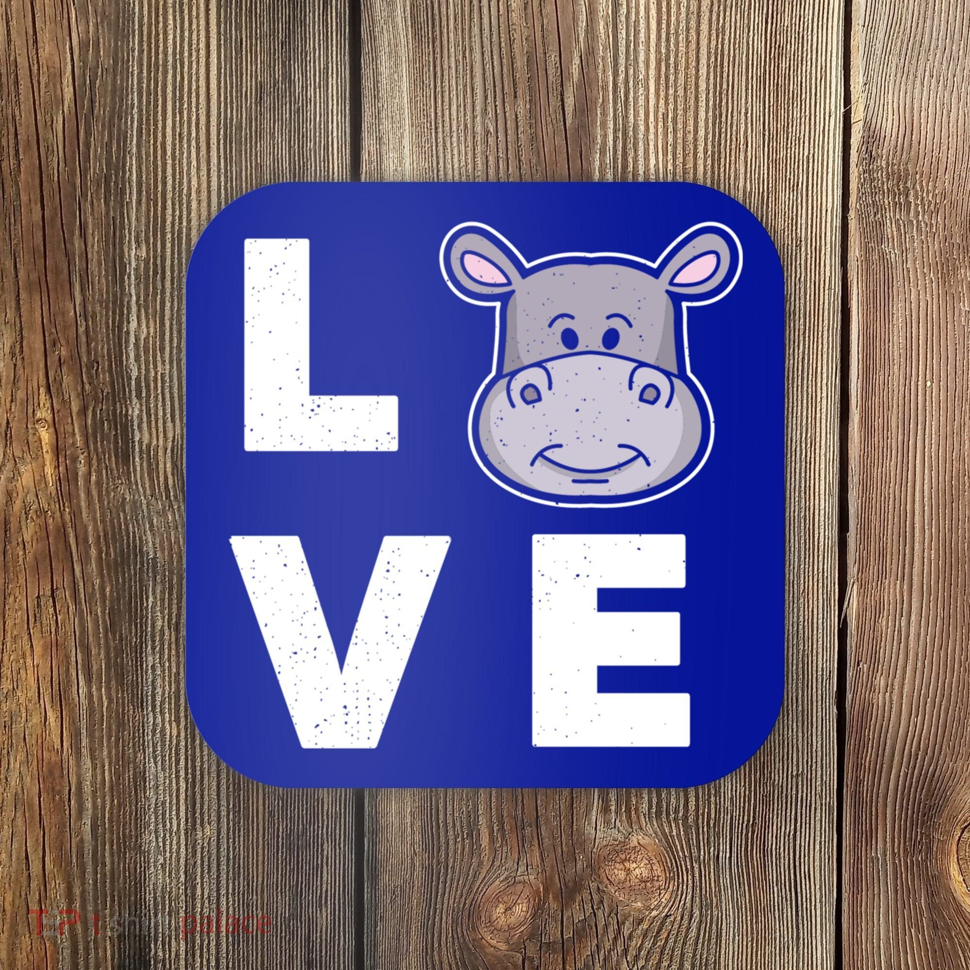 Hippo Lovers Hippopotamus Gift Funny Hippo Gift Coaster