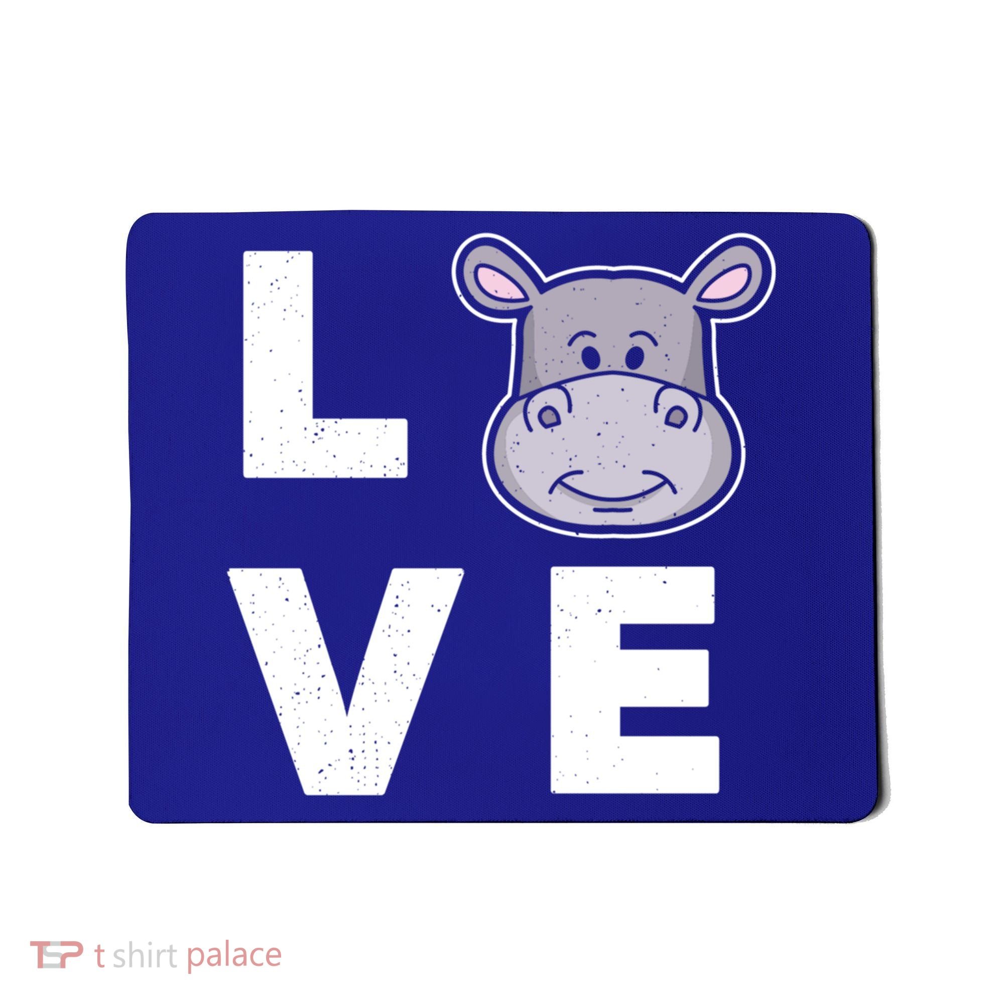 Hippo Lovers Hippopotamus Gift Funny Hippo Gift Mousepad