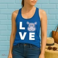 Hippo Lovers Hippopotamus Gift Funny Hippo Gift Women's Tank Top thumb 2