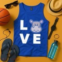 Hippo Lovers Hippopotamus Gift Funny Hippo Gift Tank Top thumb 4