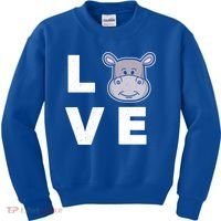 Hippo Lovers Hippopotamus Gift Funny Hippo Gift Kids Sweatshirt thumb 0