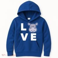 Hippo Lovers Hippopotamus Gift Funny Hippo Gift Kids Hoodie thumb 0