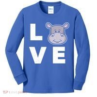 Hippo Lovers Hippopotamus Gift Funny Hippo Gift Kids Long Sleeve Shirt thumb 0