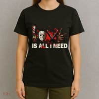Horror Love Is All I Need Scary Movie Slasher Movie Halloween T-Shirt thumb 4