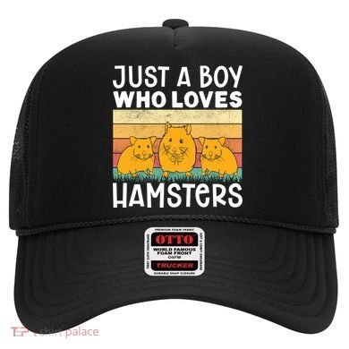 Hamster Lover Just A Boy Who Loves Hamsters Retro Hamster Gift Hat