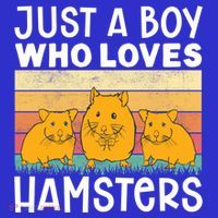 Hamster Lover Just A Boy Who Loves Hamsters Retro Hamster Gift Baby Bodysuit thumb 2