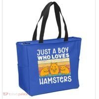Hamster Lover Just A Boy Who Loves Hamsters Retro Hamster Gift Tote Bag thumb 2
