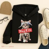 Hug Life Kitty Cat Hug Kitten Hoodie thumb 4