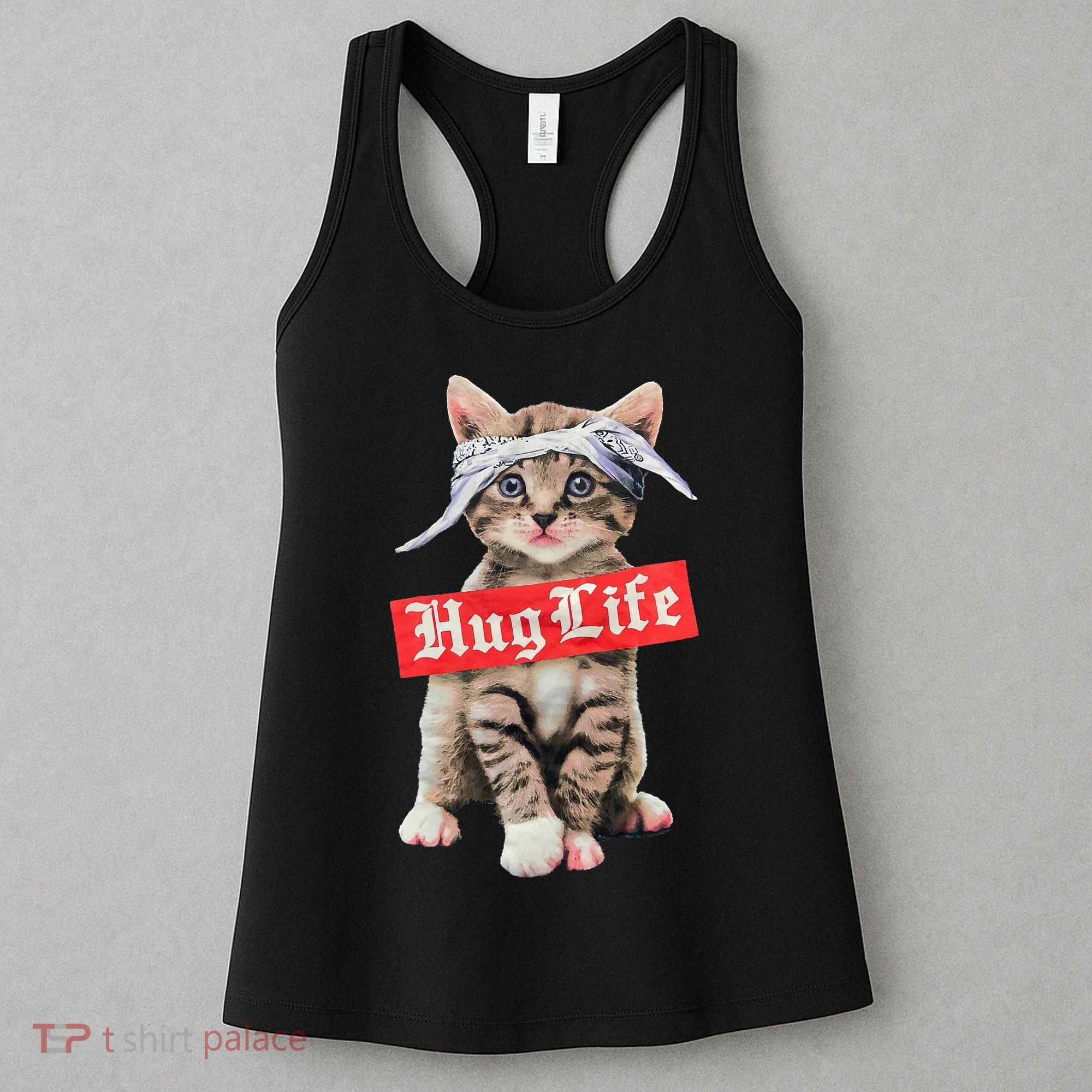 Hug Life Kitty Cat Hug Kitten Women's Tank Top