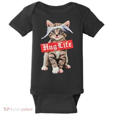 Hug Life Kitty Cat Hug Kitten Baby Bodysuit
