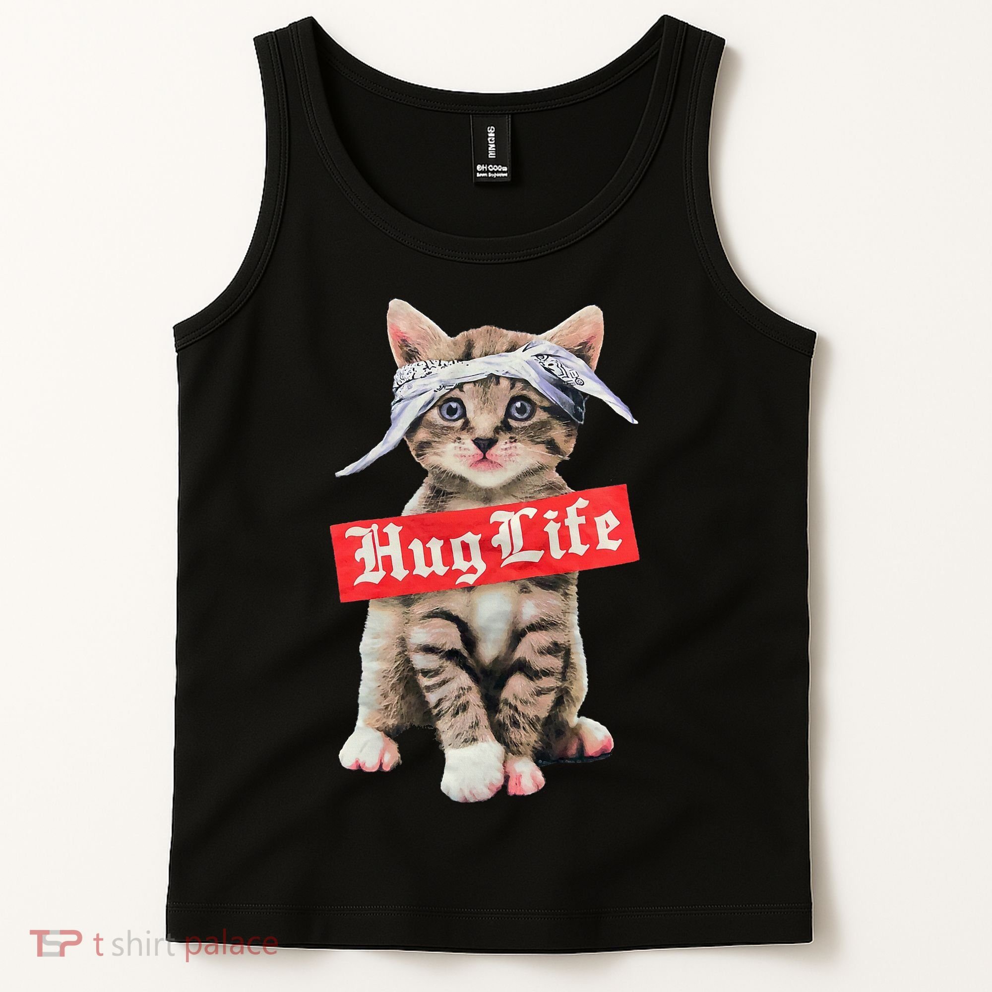 Hug Life Kitty Cat Hug Kitten Tank Top