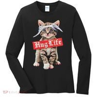 Hug Life Kitty Cat Hug Kitten Women's Long Sleeve Shirt thumb 0