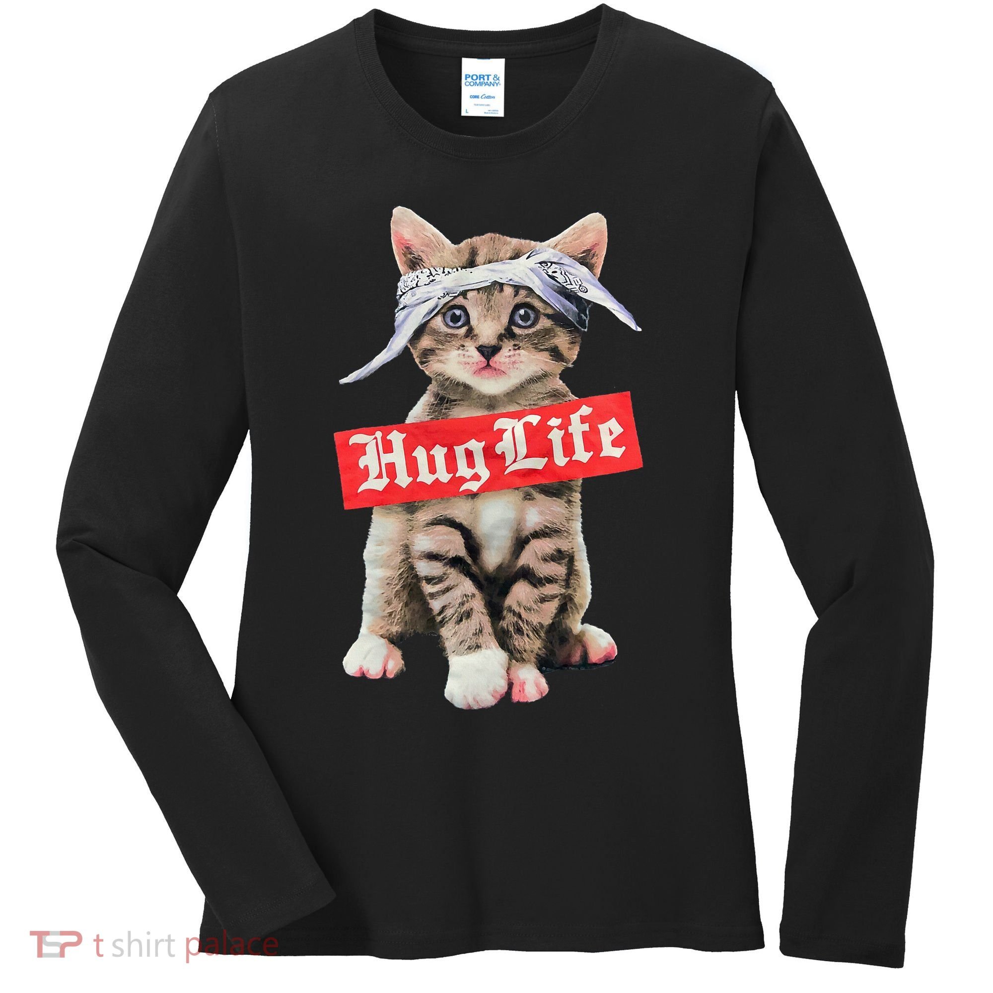 Hug Life Kitty Cat Hug Kitten Women's Long Sleeve Shirt