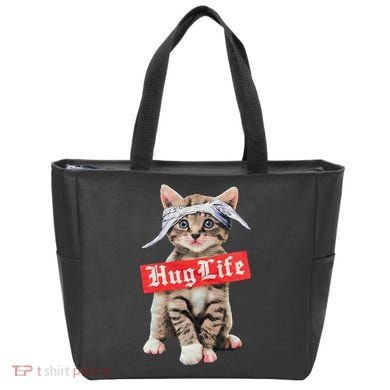 Hug Life Kitty Cat Hug Kitten Tote Bag