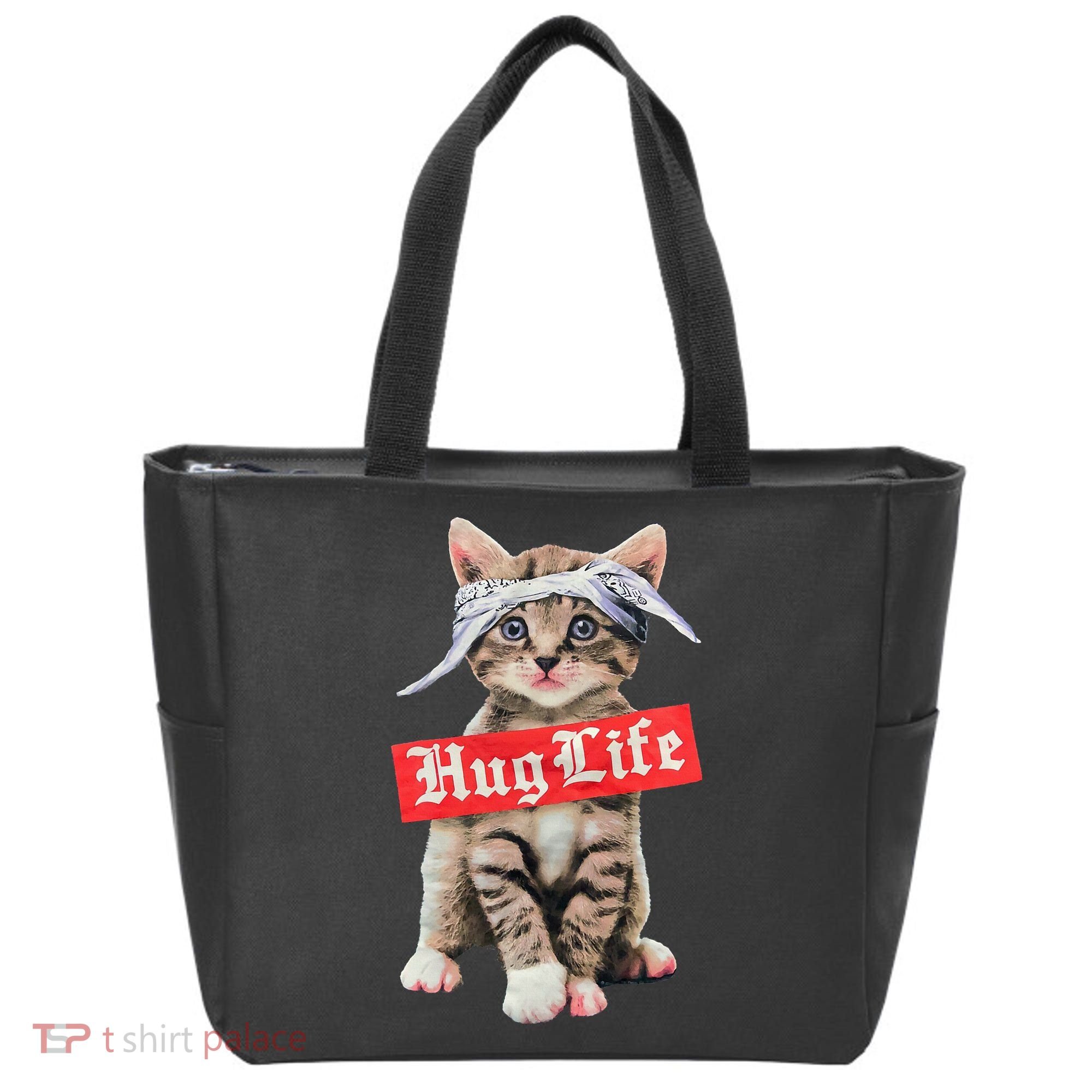 Hug Life Kitty Cat Hug Kitten Tote Bag