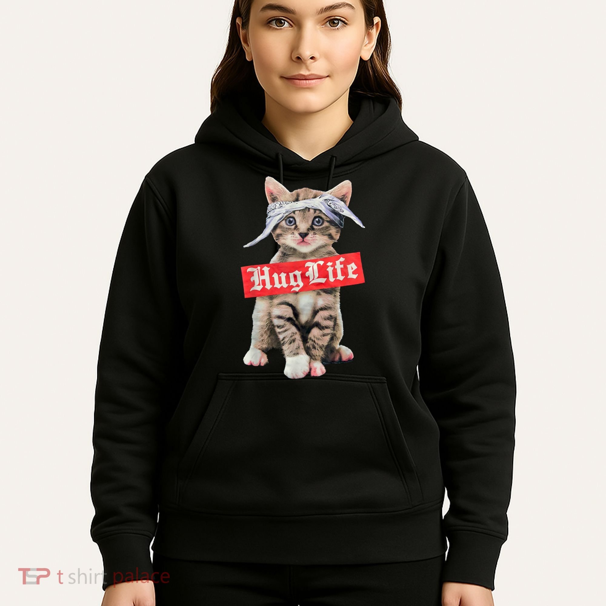 Hug Life Kitty Cat Hug Kitten Hoodie