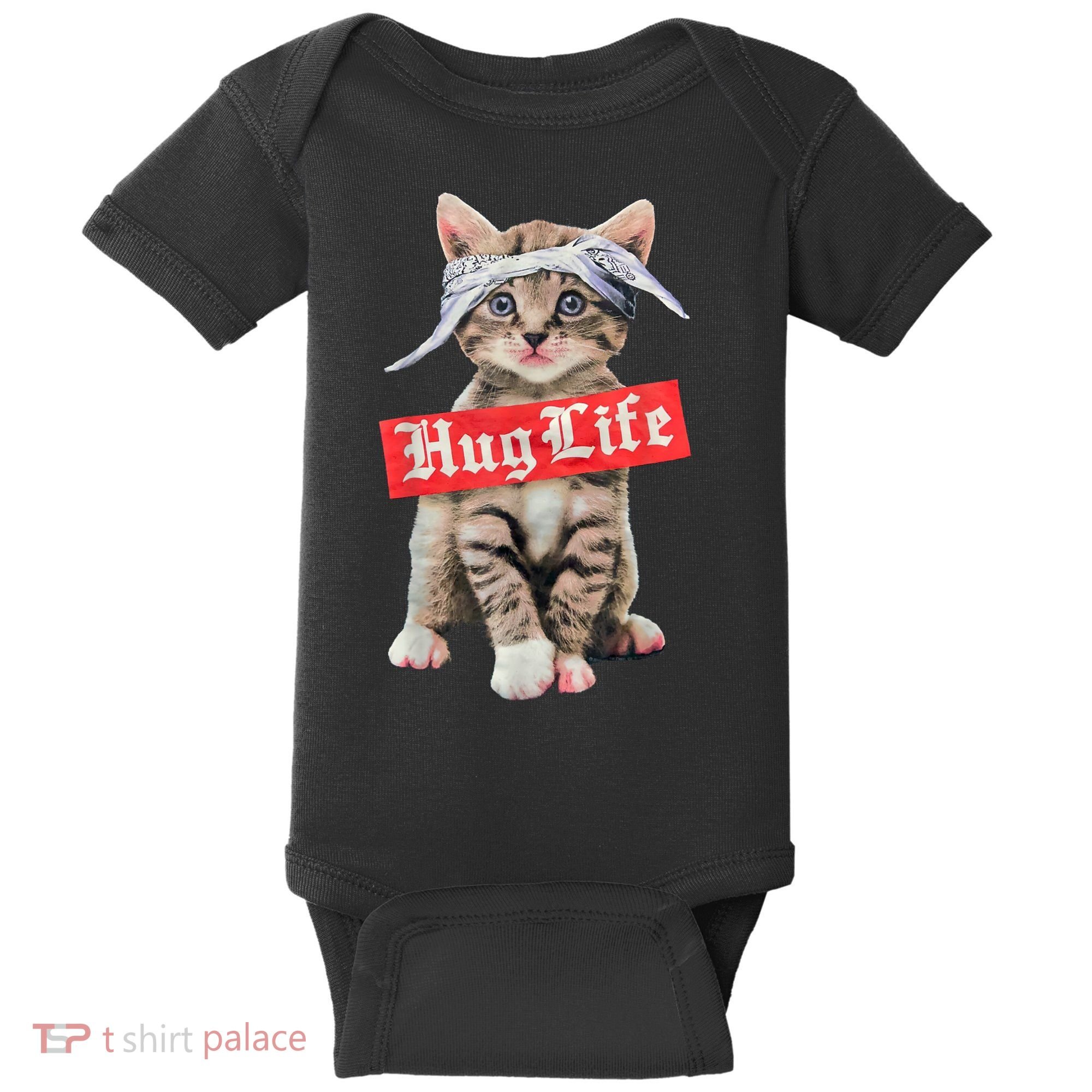 Hug Life Kitty Cat Hug Kitten Baby Bodysuit