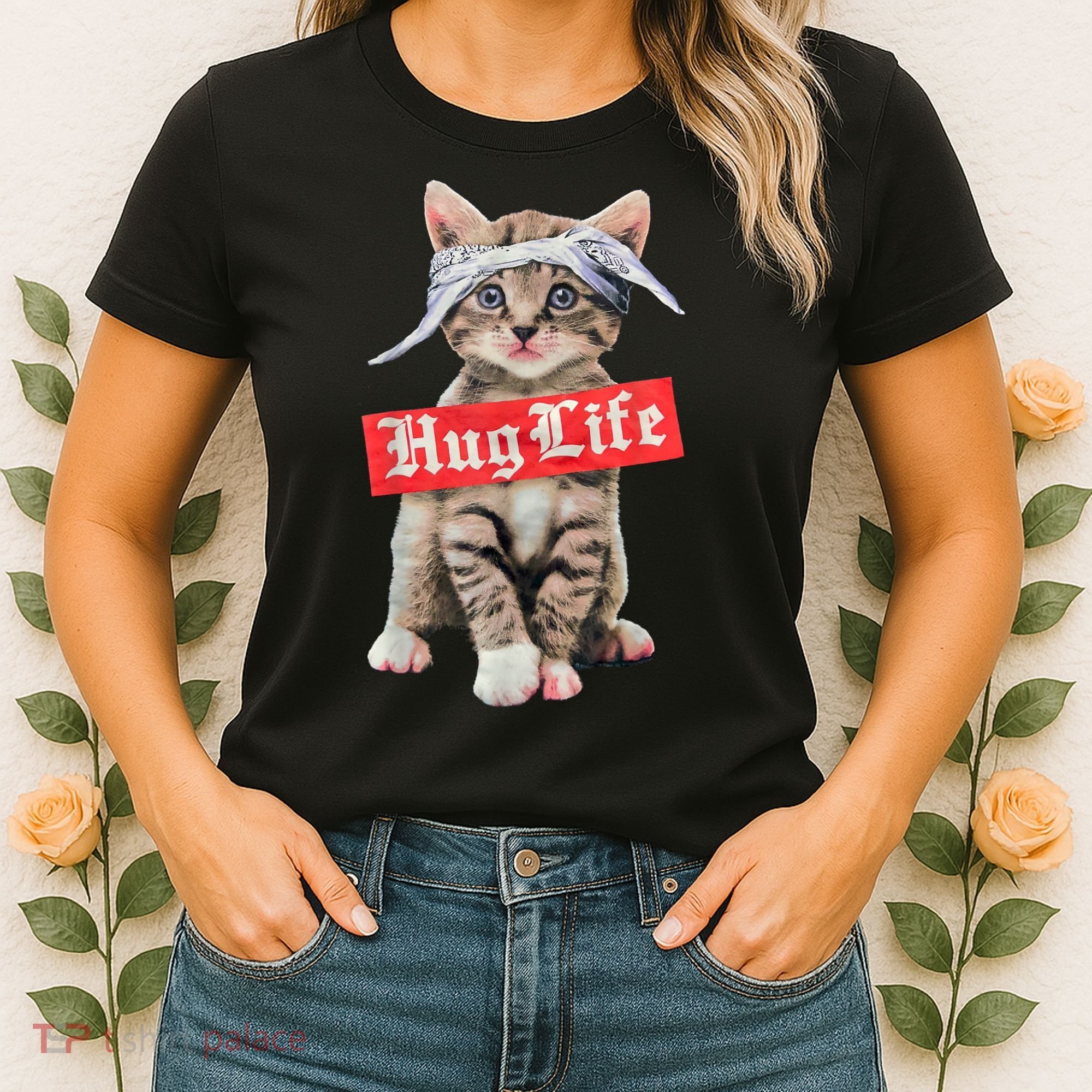 Hug Life Kitty Cat Hug Kitten Women's T-Shirt