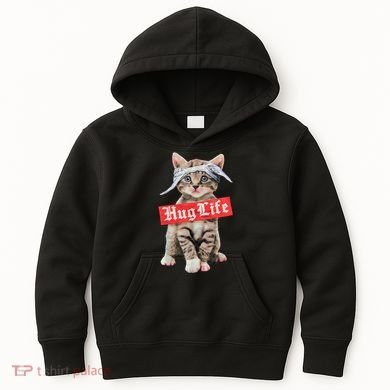 Hug Life Kitty Cat Hug Kitten Kids Hoodie