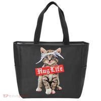 Hug Life Kitty Cat Hug Kitten Tote Bag thumb 0