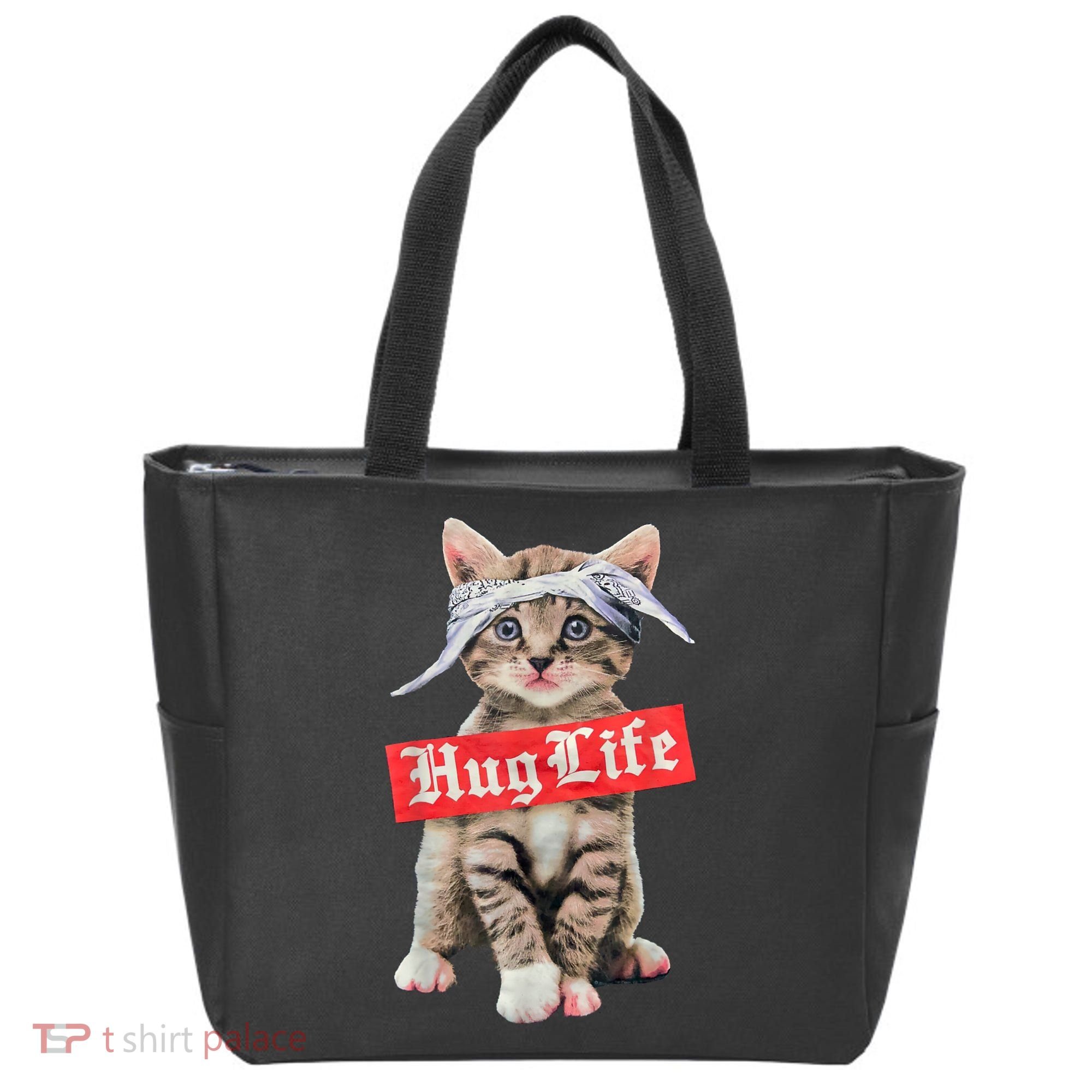 Hug Life Kitty Cat Hug Kitten Tote Bag